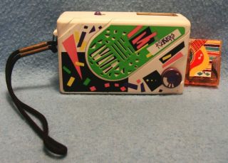 1980s Fisher Price Pocket Rockers Tape Player & La Bamba,  Tequilla Tape