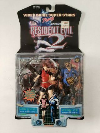 1998 Toy Biz Resident Evil 2 Claire Redfield & Zombie Cop