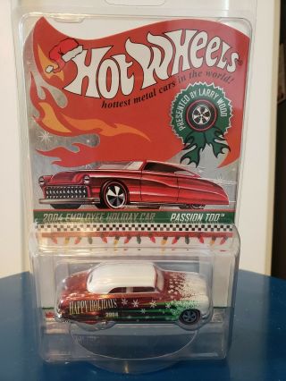Rare Hot Wheels 2004 Employee Holiday Car Passion Too By Larry Wood - 275 Made