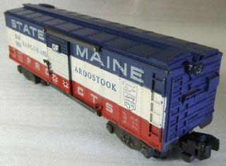1956 - 57 Highly Desired Af 982 Bar State Of Maine Boxcar S - Gauge American Flyer.