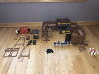 Playmobil Western Fort Bravo 3773 With Figures And Accessories