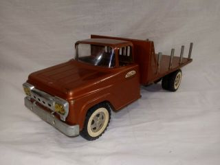 Rare 1959 Tonka Ford Platform Stake Truck Very Good All And Complete