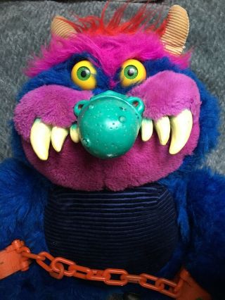 Vintage 1986 My Pet Monster Complete With Handcuffs Gorgeous