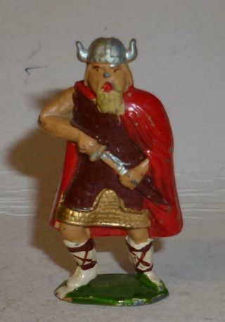 H R Products (reynolds) Vintage Lead Viking With Sword - 1950 