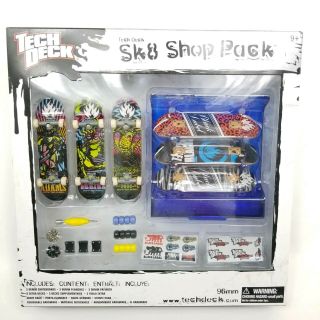 Tech Deck Skateboards Sk8 Shop Pack 6 Black Label Theme Finger Board 96mm Rare
