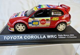 Toyota Corolla Wrc Rally Monza - 2004 - V Rossi/c Cassina - 1/43 Scale Diecast
