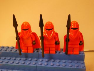 Lego Vintage Starwars 3 Imperial Guards Complete With Weapons