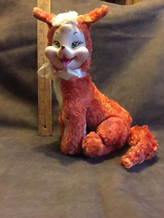Vintage Rushton Rubber Faced Doll Fox Star Creation Plush With Tag 2