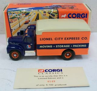 Corgi 52503 1:43 Lionel City Express Mack B Series Moving Van Ln/box