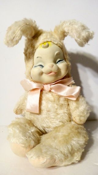 Vintage Rushton Rubber Face Bunny Rabbit 12 "
