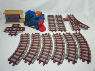 Vintage 1988 Fisher Price Playskool Express Train Engine Track Set
