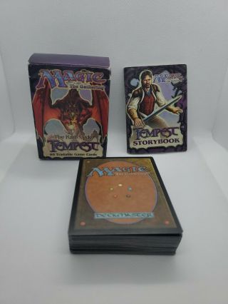 Tempest Starter Deck Mtg Magic English Opened 60 Cards