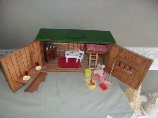 Vintage Steiff Country Mouse House (made For Fao Swartz)