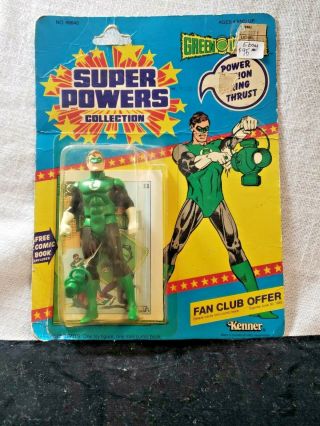 Vintage Kenner Powers Green Lantern 12 Back 1984 Comic