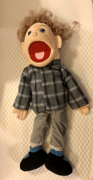 Sunny & Co Puppets Toys 30”full Body Puppet Curly Haired Boy Rare