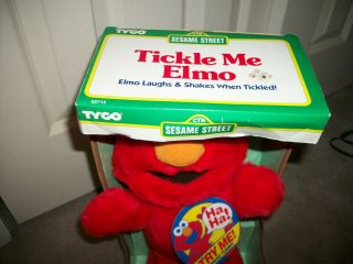Tyco Sesame Street Tickle Me Elmo Doll 1996 Vintage 2