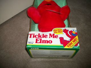 Tyco Sesame Street Tickle Me Elmo Doll 1996 Vintage 3