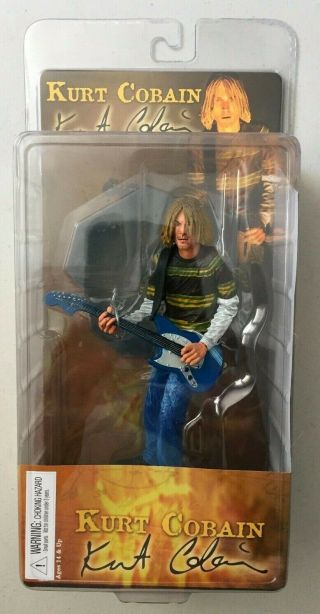 Nirvana Kurt Cobain Music Action Figure Smells Like Teen Spirit Neca