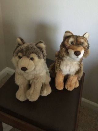Webkinz Signature Timber Wolf Rare With Red Wolf