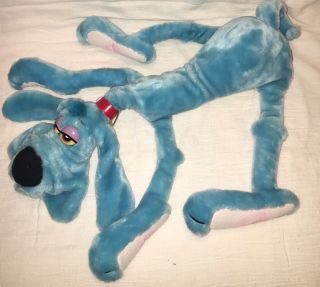 Foofur Vintage Stuffed Animal Plush Blue Dog 1984 Phil Mendez Large 20 " Dakin