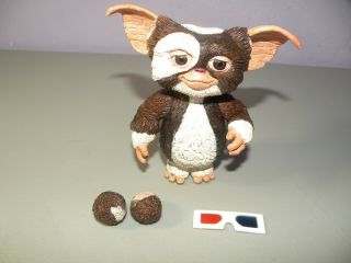 Neca Reel Toys Gremlins Gizmo Action Figure 4 " Tall Complete With 3 - D Glasses