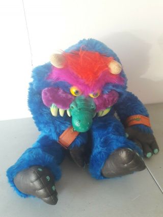 1986 My Pet Monster Plush with CUFFS - Amtoy American Greetings Vintage Toy 3