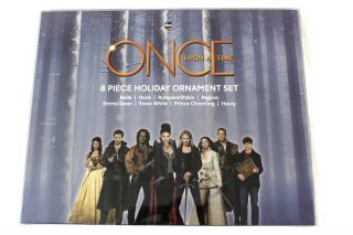 Once Upon A Time Abc Tv Show 8 Piece Holiday Ornament Set Icon Heroes