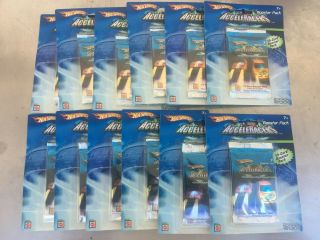 12 Hot Wheels Acceleracers 15 Card Booster Packs Collectible Card Game Rare 2004