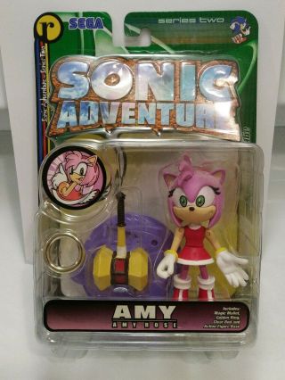 Amy Rose (sega,  2000) Sonic Adventure Series 2 Action Figure Nip