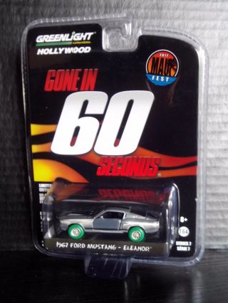 Greenlight Gone In 60 Seconds Hollywood Mustang 1 Of 48 Raw Green Machine 1:64