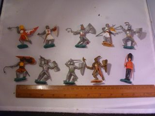 Vintage Timpo Toys Plastic Figures Knights