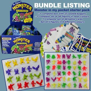 Starter Pack / Bundle Listing Of Monster In My Pocket Series 1 Complete Figures