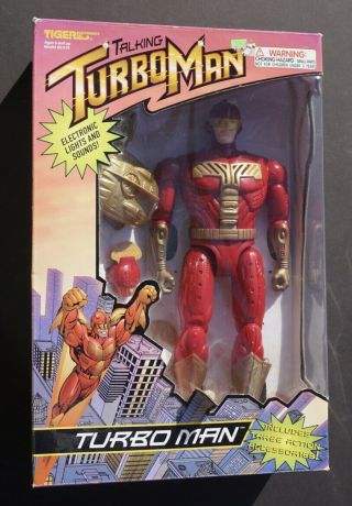 Tiger Electronics Turbo Man 13 Inch Action Figure 1996