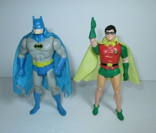 1985 Dc Powers 4.  5 " Batman And Robin Action Figure Complete Kenner