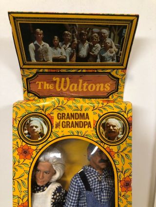 Rare VTG MEGO Boxed 8” 1974 THE WALTONS GRANDPA GRANDMA Dolls Unplayed With 2
