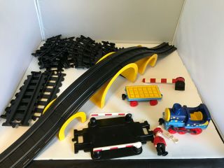 Playmobil 123 Train & Bridge Tracks Set Complete 6606 Vgc Hill