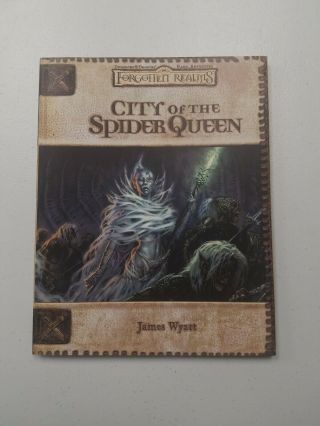 Dungeons & Dragons Forgotten Realms City Of The Spider Queen Adventure With Maps