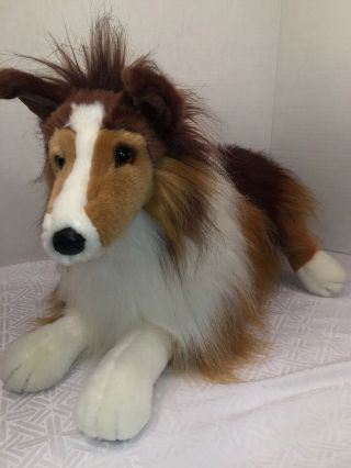 Euc - Htf - Rare - 26” 75th Anniversary Douglas Co Lassie Collie Plush Stuffed Animal