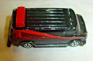 1983 Vintage Ertl 1:64 The A Team Black Chevy Van Die Cast Made In Usa