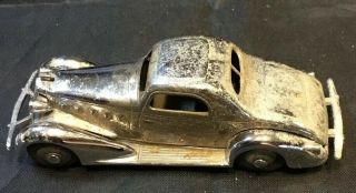 Rare Chrome Tootsie Toy Lasalle Sedan.  4” Nr