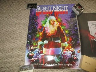 Silent night deadly night neca figure & poster,  Night of demons scream factory 2