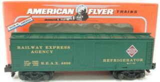 American Flyer 6 - 48806 S Scale Railway Express Agency Refrigerator Car Ln/box