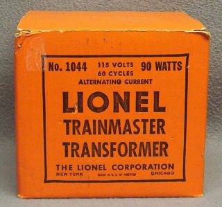 Lionel 1044 (rare) Orange Transformer Box (only) (p - 7) Cd