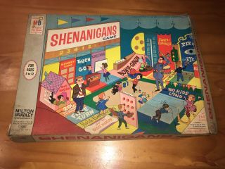 Vintage 1964 Shenanigans Board Game Milton Bradley