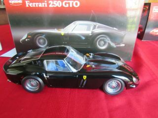 Rare Nib Kyosho 1:18 Black Ferrari 250 Gto 08431 Bk