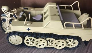 21st Century Toys 1:6 Kettenkrad German Motorcycle Tank Tractor and 12 