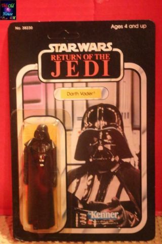 Star Wars Vintage Rotj Darth Vader 1983 Unpunched 77 Back