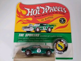 Hot Wheels Redline 1968 Green Heavy Chevy 7 On Card