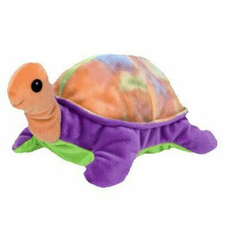 Ty Pillow Pal - Snap The Turtle (orange,  Purple & Green Version) (12 Inch) Mwmts