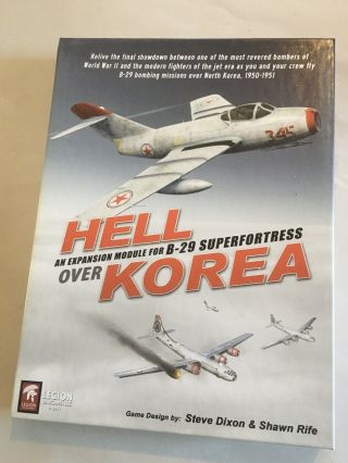 Legion Wargames Hell Over Korea Expansion Module For B - 29 Superfortress